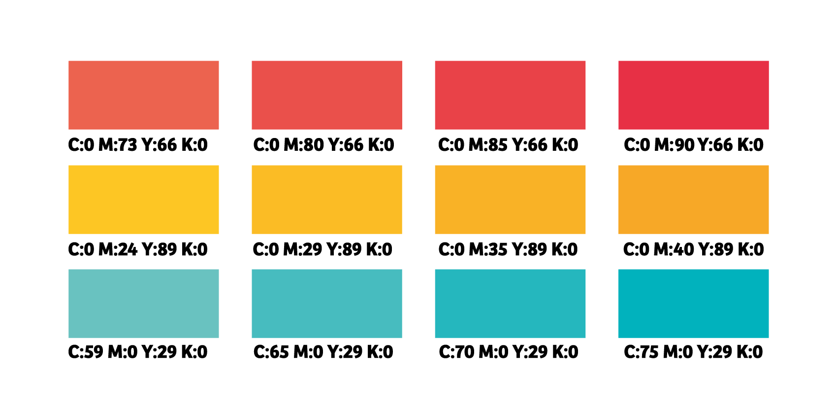 Kleurwaardes voorbeeld